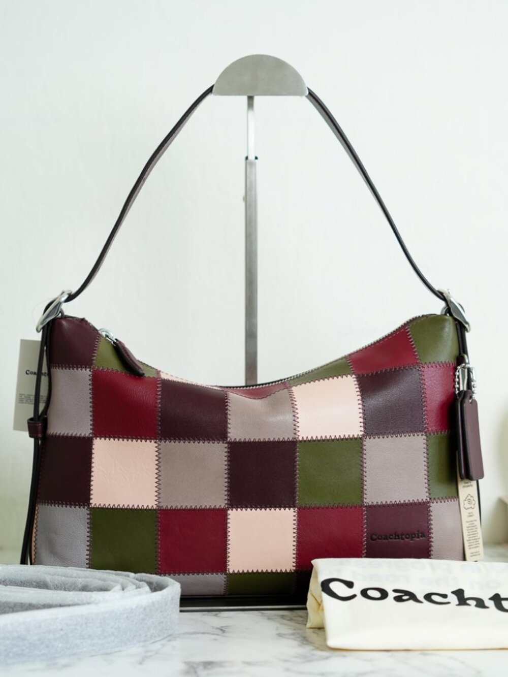 Coach Coachtopia CFI66 Alter/Ego Slouchy Shoulder Bag in Dark Ruby/Olive NWT
